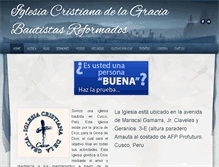 Tablet Screenshot of iglesiabautistacusco.com